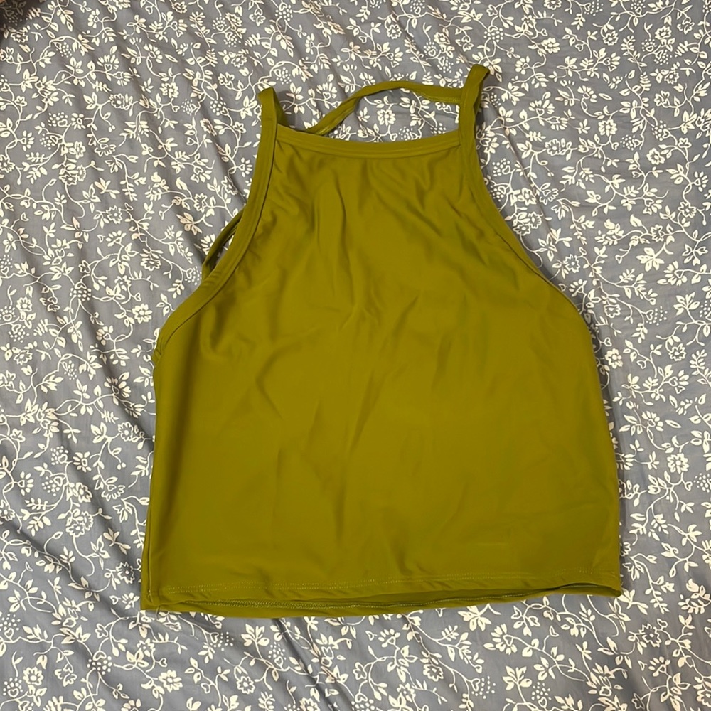 Kortni Jean tank open back swim top